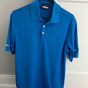 Nike Men's Polo Shirt in Vibrant Blue Golf polo drifit